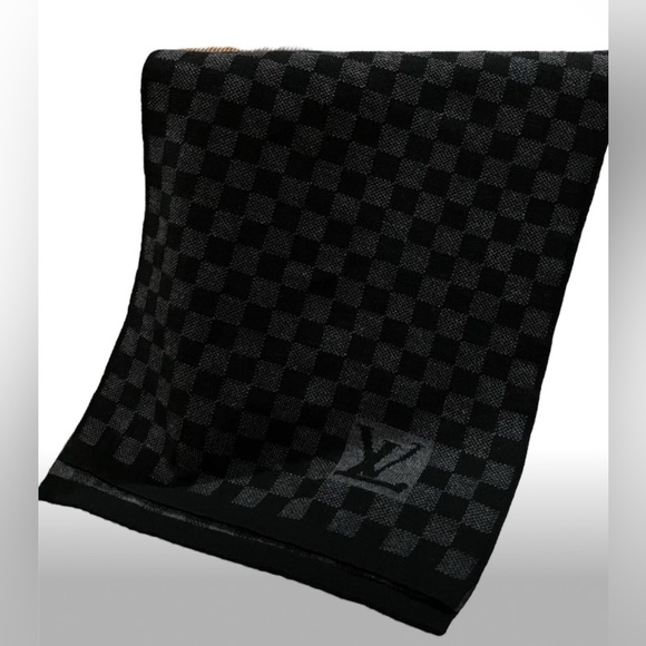 Louis Vuitton 100% Wool Damier Scarf - Picture 1 of 3